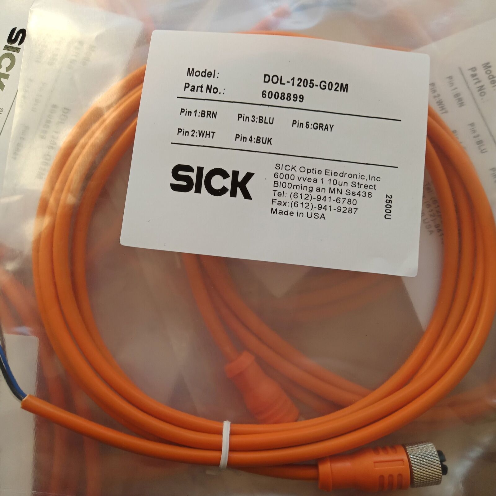 new 1PC   SICK DOL-1205-G02M connecting cables