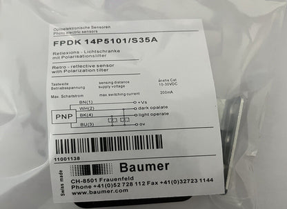 BAUMER FHDK-14P5101 Photoelectric Sensor - BAUMER