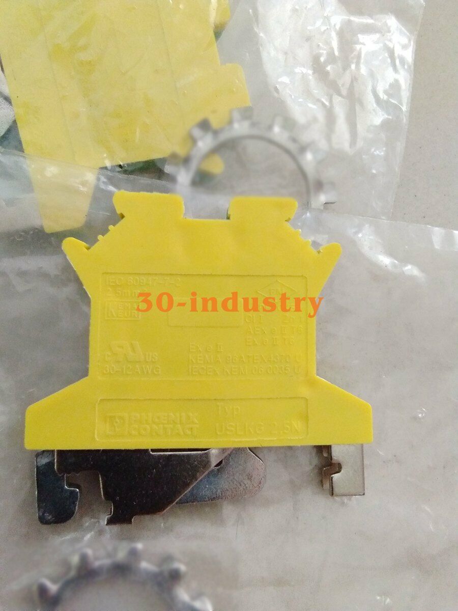 10 Pcs Phoenix Contact Ground Terminal USLKG 2.5N - Durable & Reliable - PHOENIX CONTACT