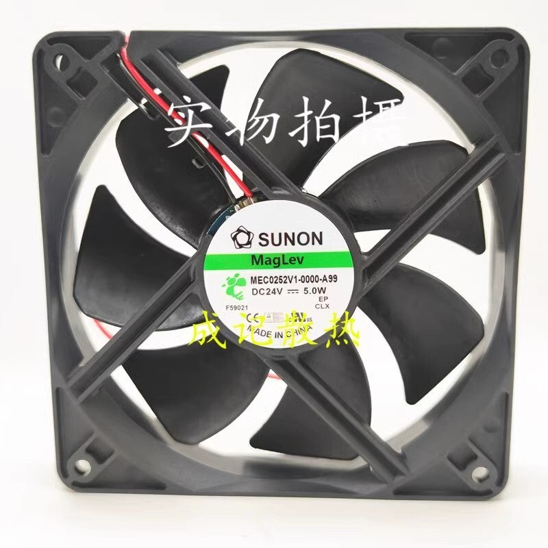 SUNON MEC0251V1-0000-A99 12025 DC24V 5W 12CM 2-Wire Silent Cooling Fan