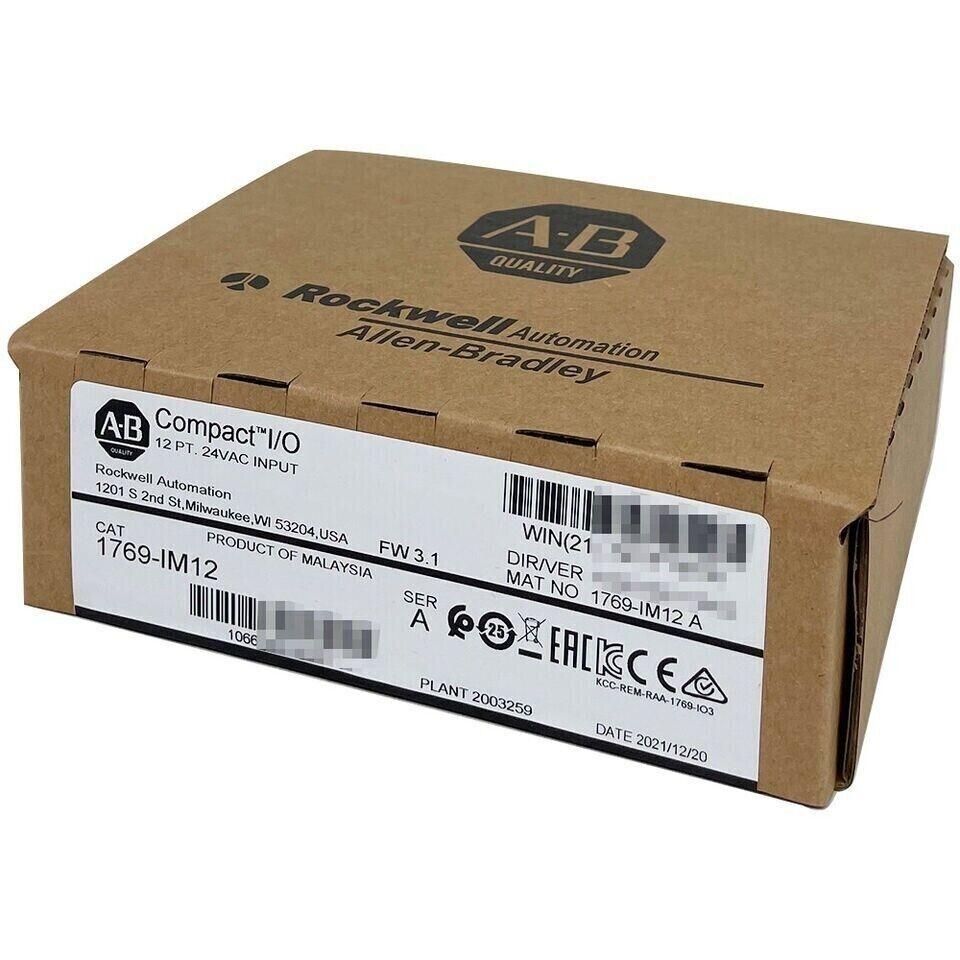 New Factory Sealed AB 1769-IM12 SER A CompactLogix 12Pt 240VAC Input Module - COMPACTLOGIX