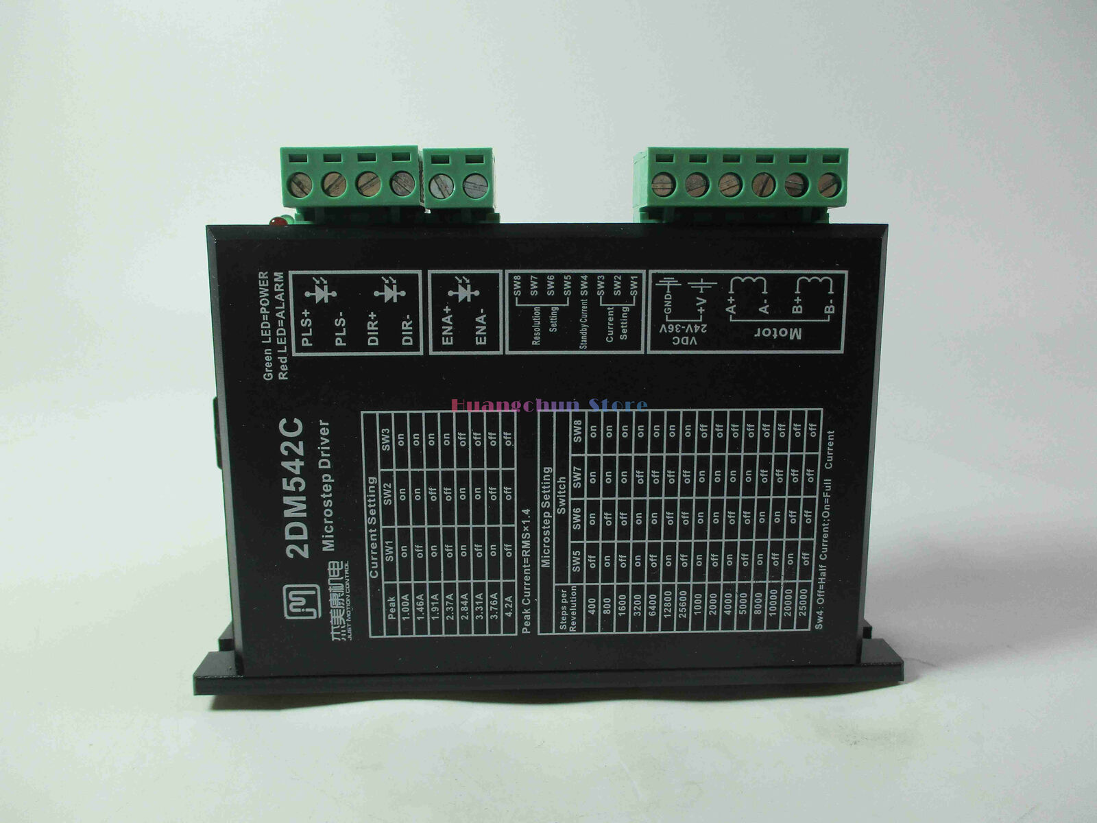 New 2DM542C DC Motor Controller with 42/57 Two-Phase Stepper Motor and 4.2A Motor Controller - DELTA MOTOR CONTROLS