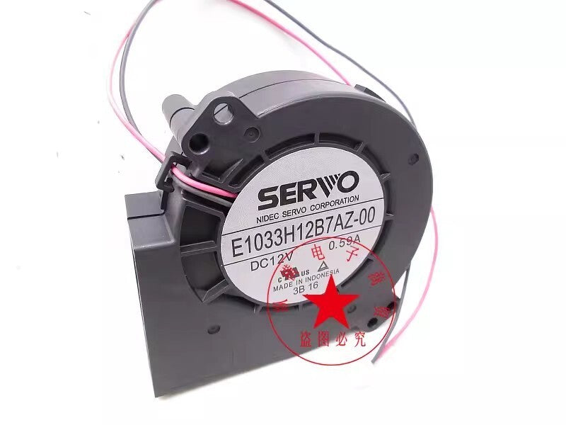 Servo E1033H12B7AZ-00 12V 0.59A 9733 9CM Dual Ball Blower Fan