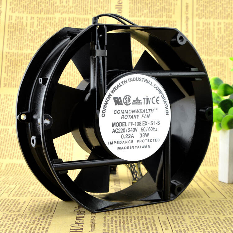 new Taiwan Sanxie FP-108EX-S1-S 17251 220V 38W 0.22A SLEVEE Cabinet Cooling Fan - TAIWAN SANXIE