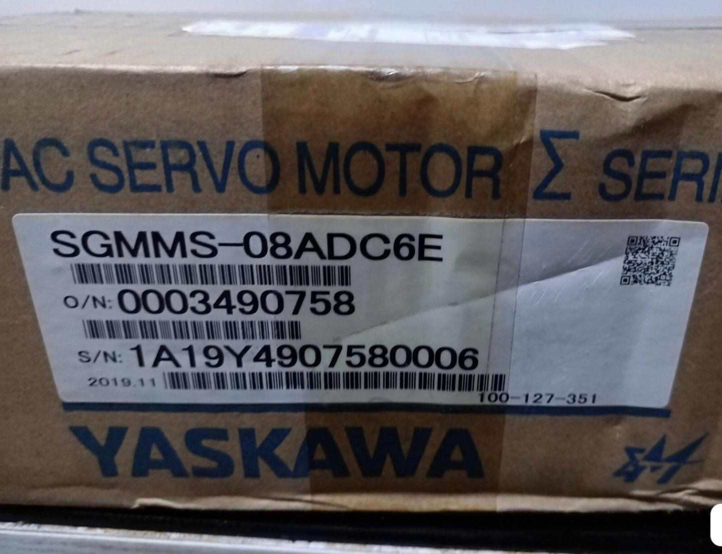1PC YASKAWA SGMMS-08ADC6E AC SERVO MOTOR SGMMS08ADC6E