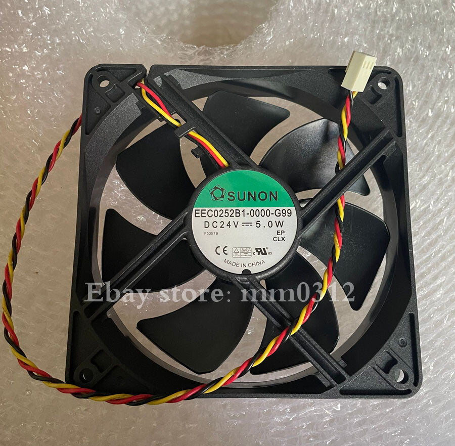 1pcs  SUNON EEC0252B1-0000-G99 12025 12CM 24V 5W 3-wire inverter fan