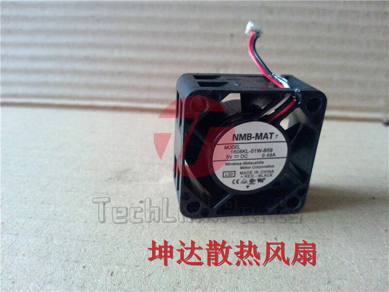 1pcs NMB 1608KL-01W-B59 4020 4CM 5V 0.49A Switch Server Fan