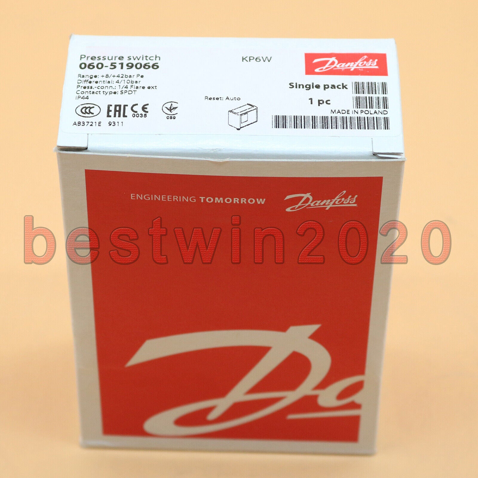 new Danfoss KP6W 060-519066  Pressure Switch