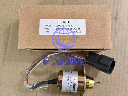 Fuel Shut Off Stop Solenoid Valve 1503ES-12S5SUC12S 12V for YANMAR Diesel Engine