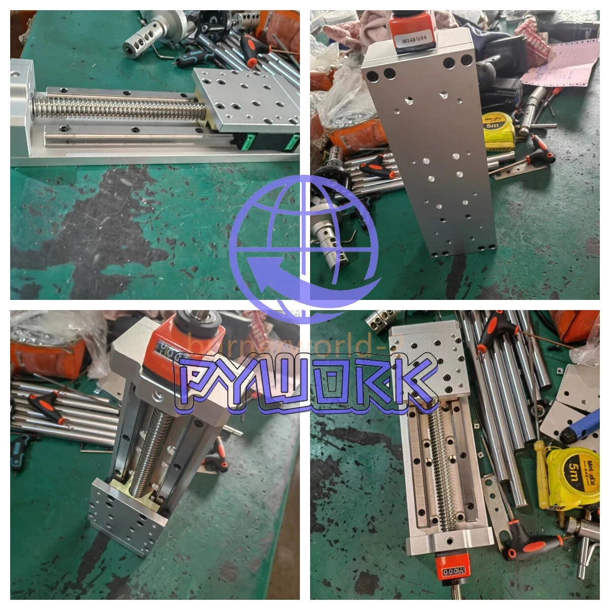 1PCS stroke 300mm Manual Linear Sliding Table Module T-shaped Screw Self-locking
