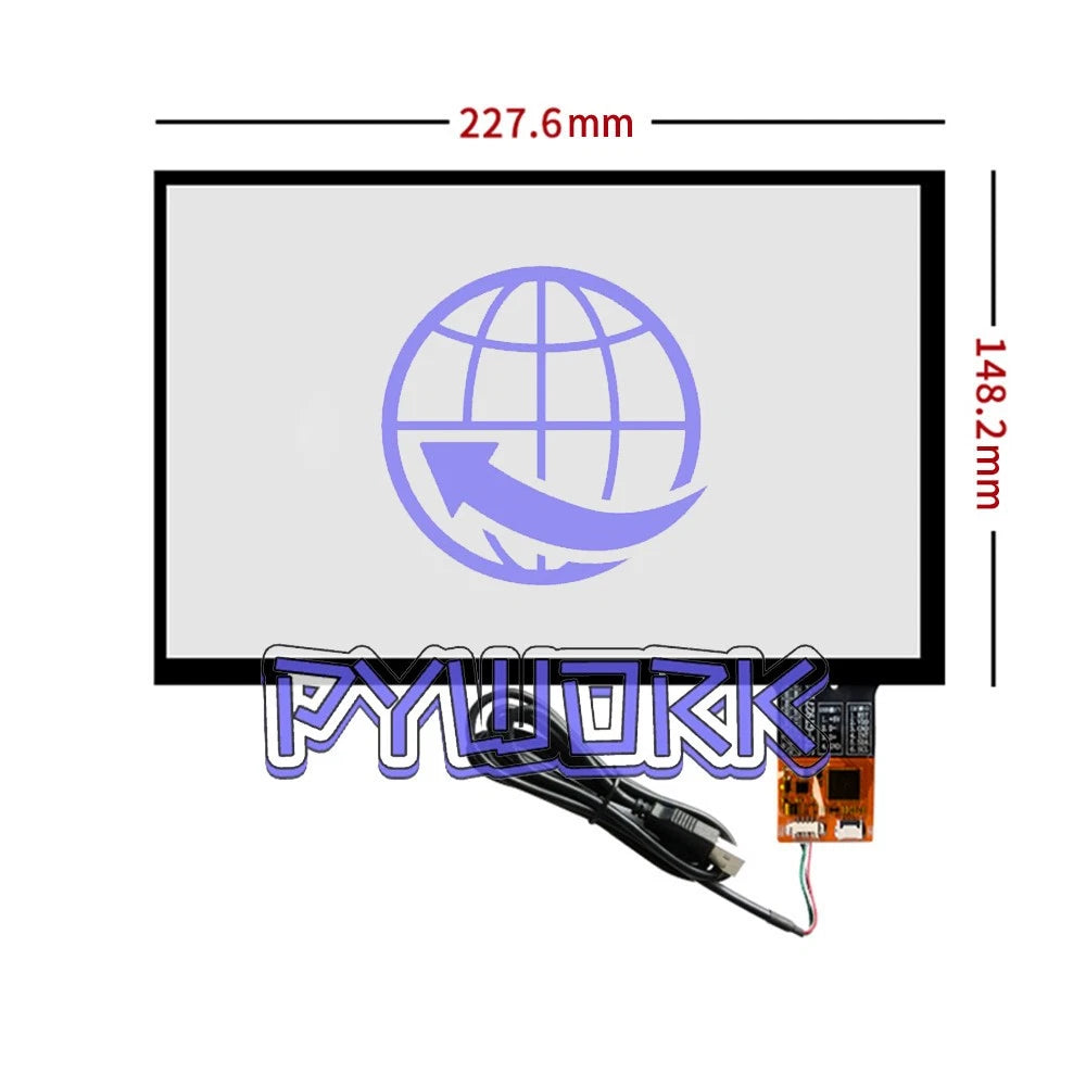 Capacitive Touch Screen + USB Cable Plug and Play 228*148mm 227x148mm 10.1 inch~