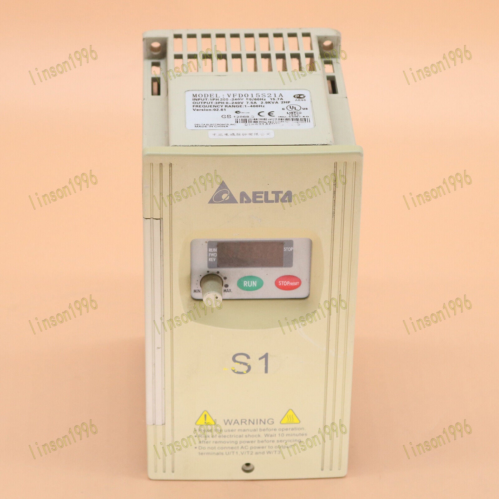 Used 1PC Delta VFD015S21A Variable Frequency Drive TESTED, SHIP - DELTA