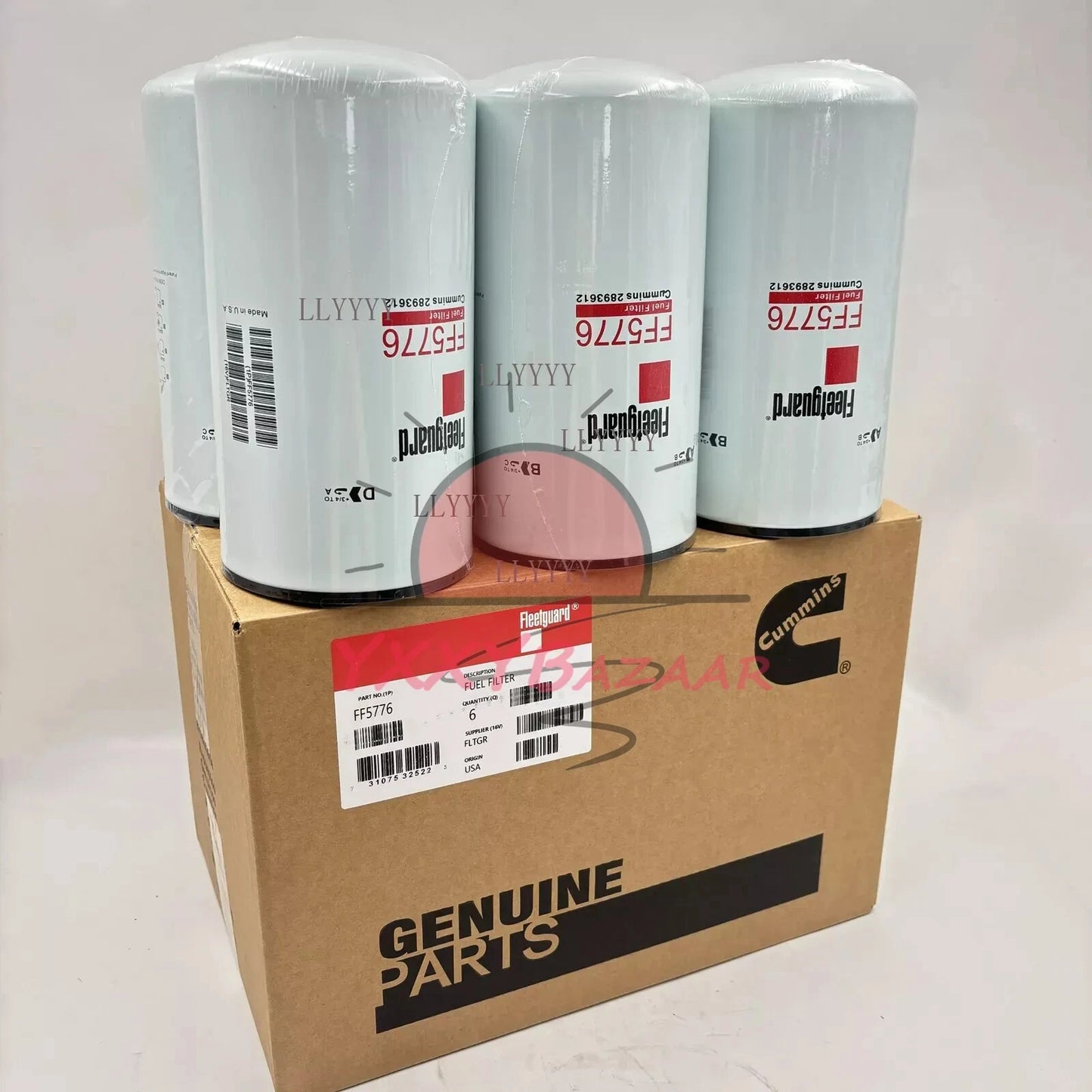 6 Pack FF5776 Fuel Filter For Fleetguard FF5776 ISX 2893612 Cummins