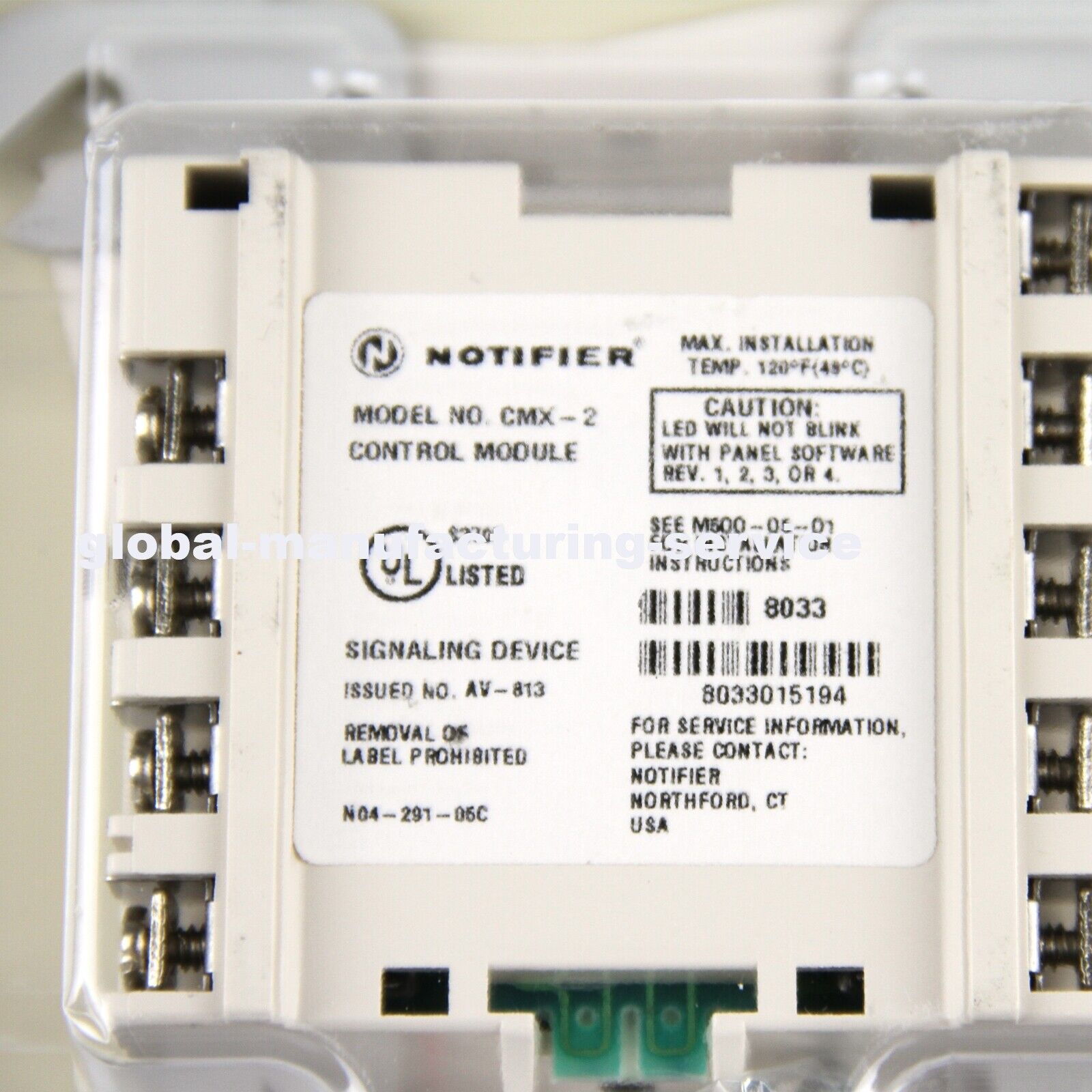 NOTIFIER CMX2 Fire Alarm Control Module