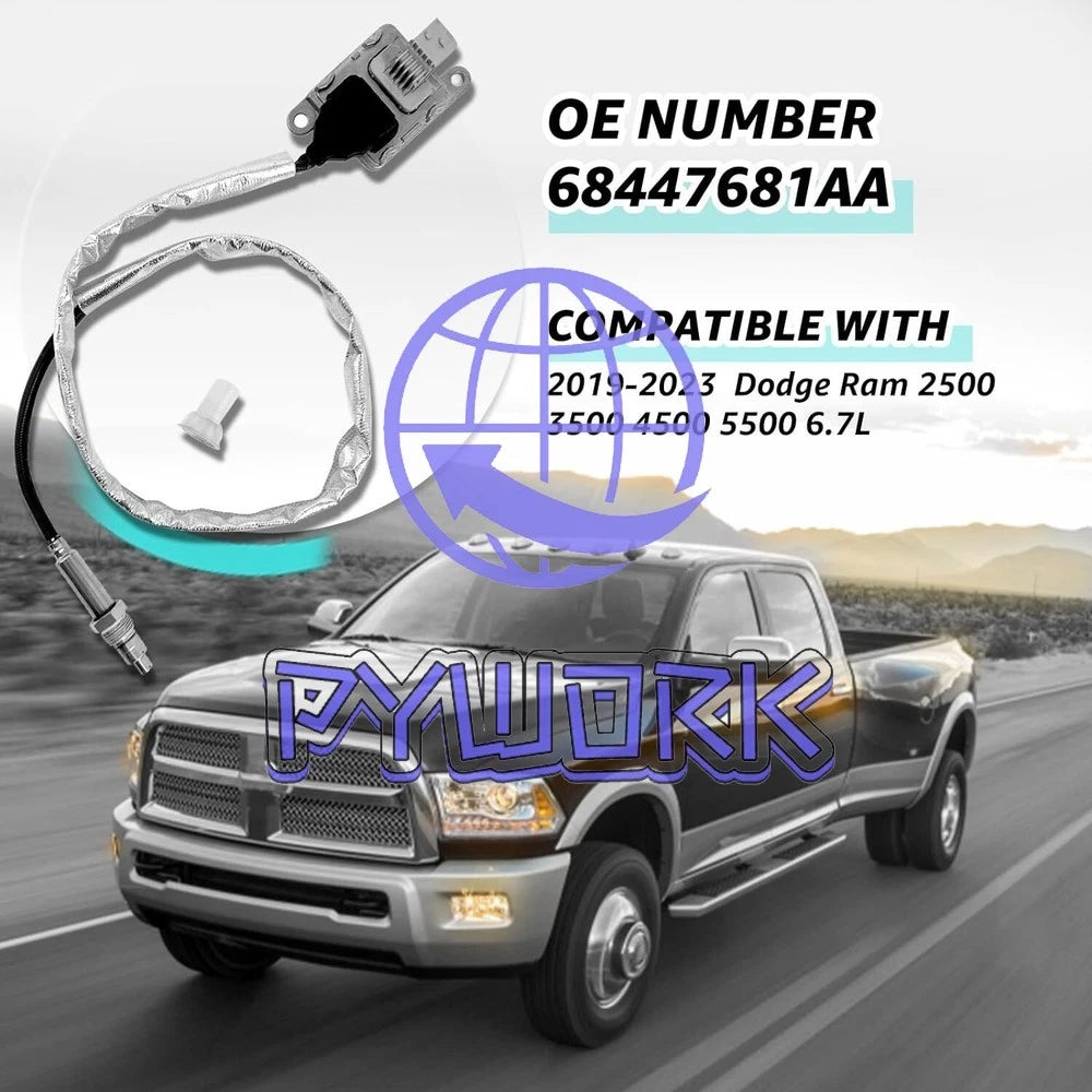 1Pcs 68447681AA NOx Sensor for 2019-2023 Dodge Ram 2500 3500 4500 5500 6.7L