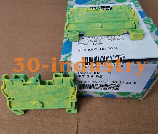 50PCS Box NEW Phoenix ST 2.5-PE Spring Ground Terminal 3031238 - PHOENIX