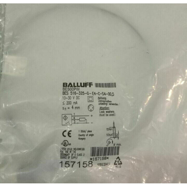 ONE BALLUFF BES 516-325-G-E4-C-S4-00,5 Proximity Switch - ONE BALLUFF