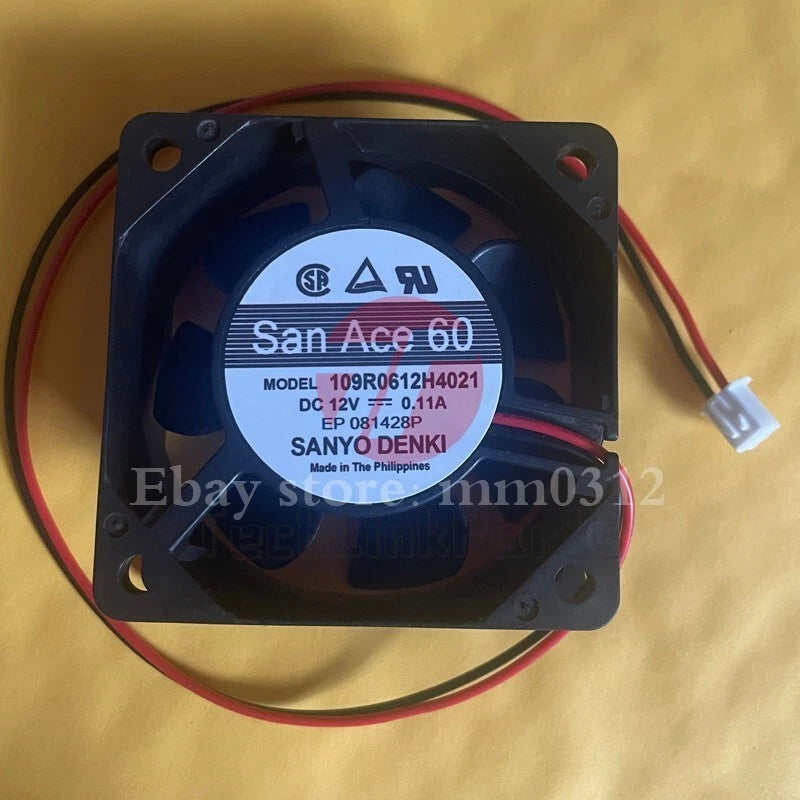 Sanyo 109R0612H4021 6025 12V 6cm ultra-quiet fan
