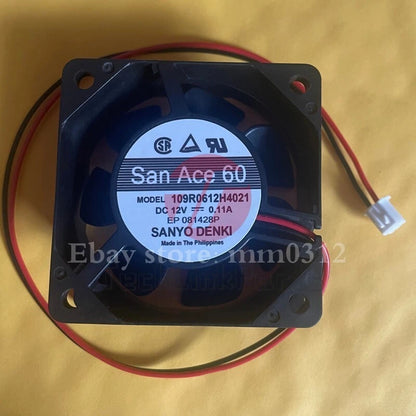Sanyo 109R0612H4021 6025 12V 6cm ultra-quiet fan