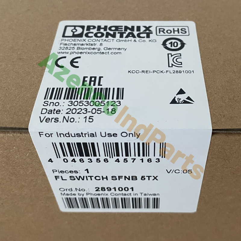 new Phoenix Contact FL SWITCH SFNB 5TX 2891001 Industrial Ethernet Switch - PHOENIX CONTACT