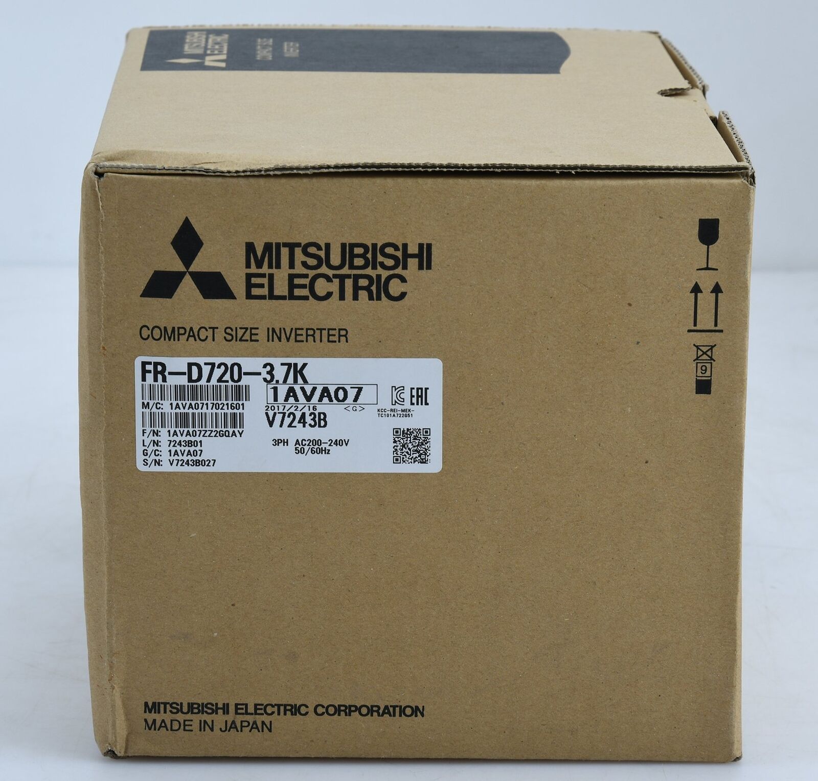 Mitsubishi 1PC Inverter D700 220V 3.7KW 3PH 3.7KW 220V one year - MITSUBISHI