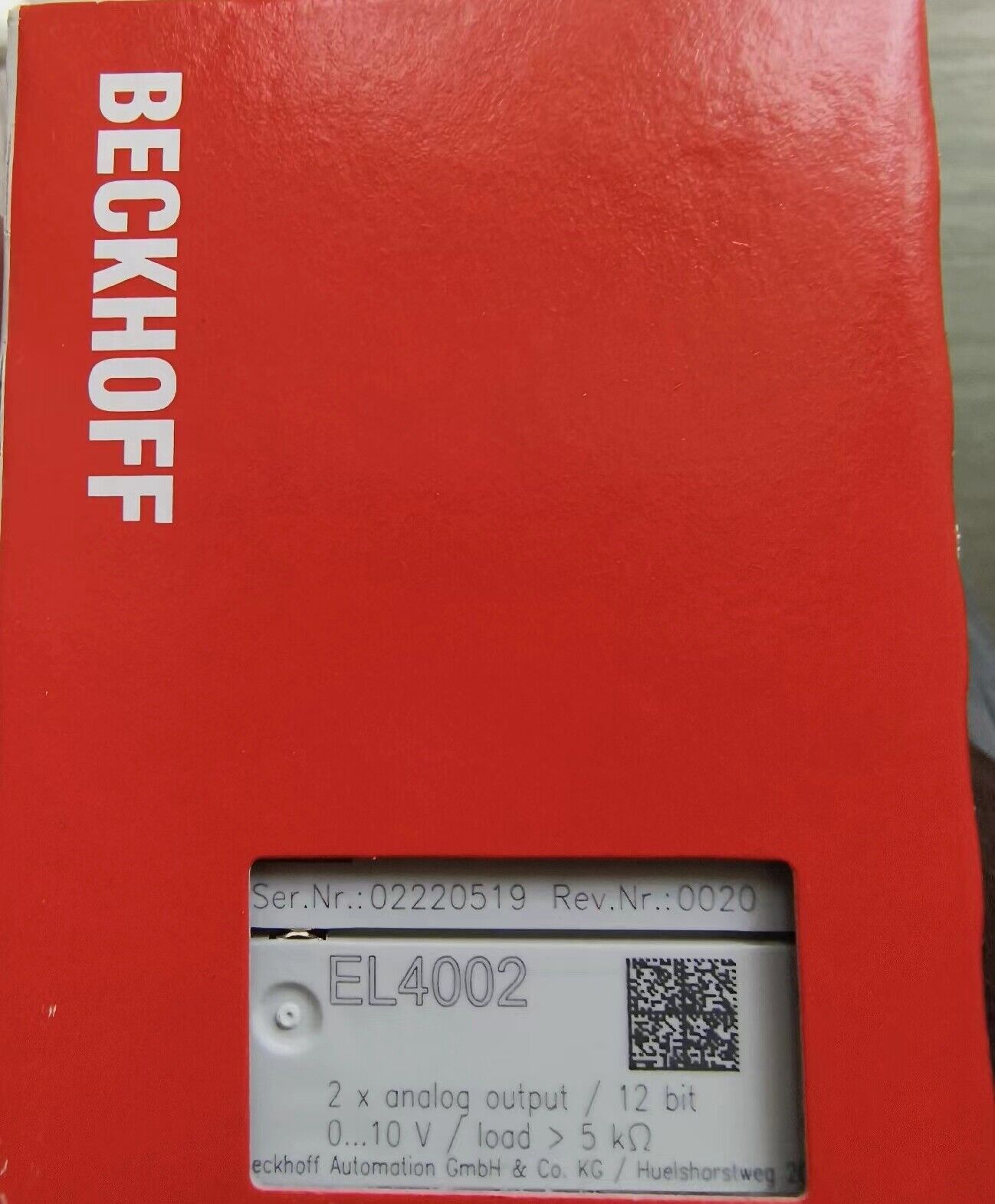 Beckhoff EL4002 PLC Module - High-Performance Automation Solution - BECKHOFF