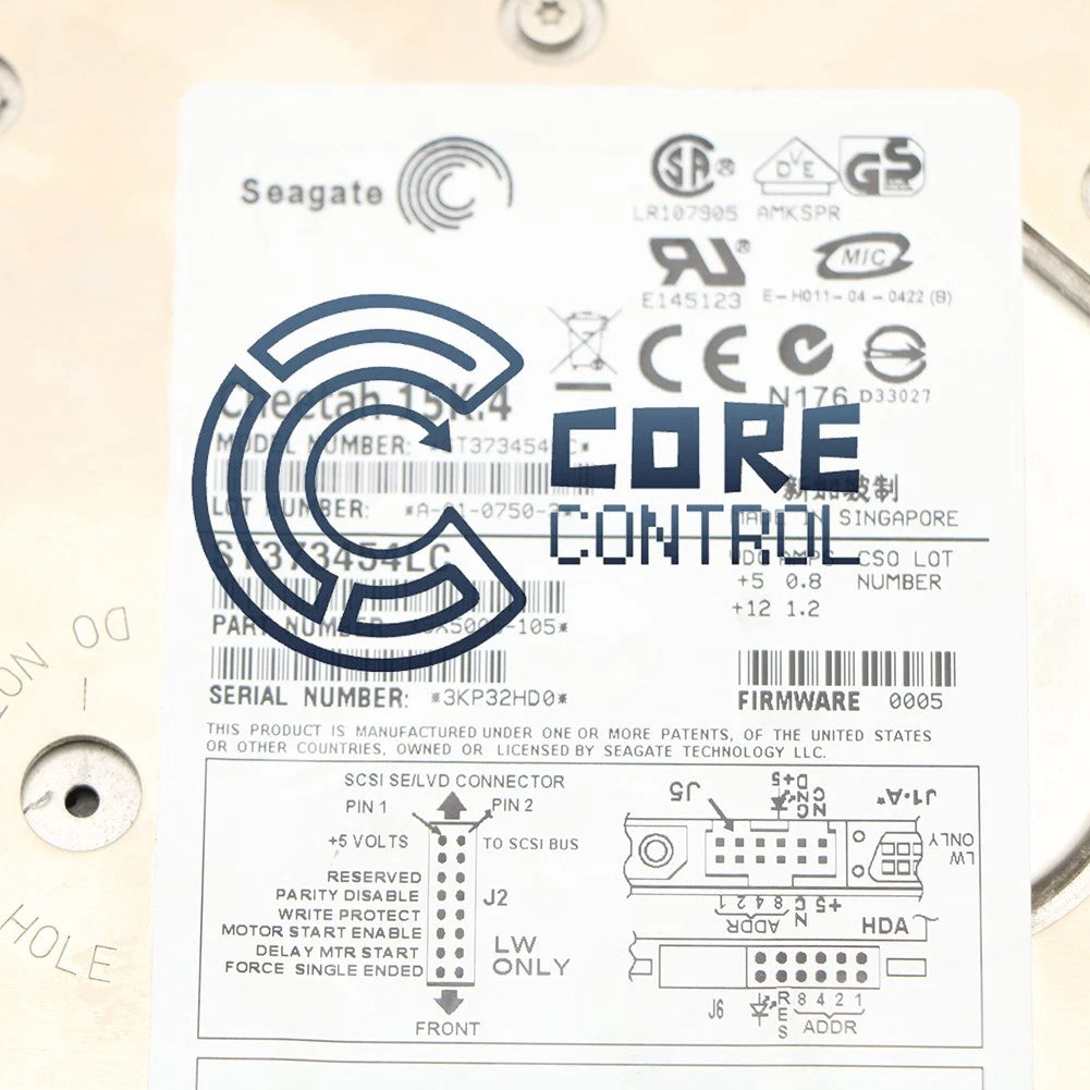 1Pcs SEAGATE ST373454LC Hard Drive 73GB 15K 80-Pin SCSI