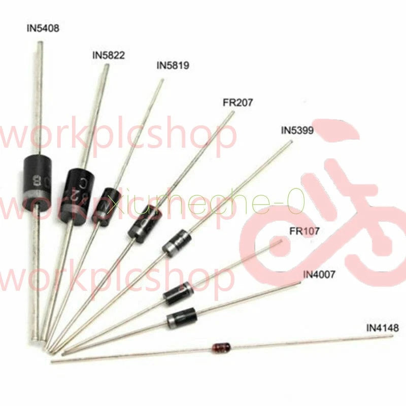 100Pcs 8 Values Diode Bag Assortment Kit Set 1N4148 FR107 1N5408