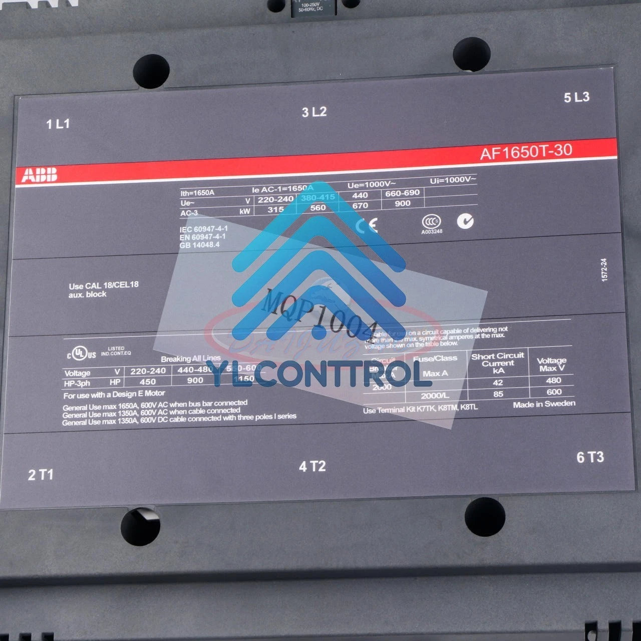 1PC ABB AF1650T-30-11 1SFL677001R9101 Contactor
