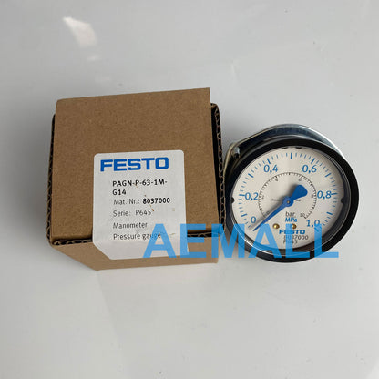 1pcs  Festo PAGN-P-63-1M-G14 8037000 Manometer Flanged Pressure Gauge