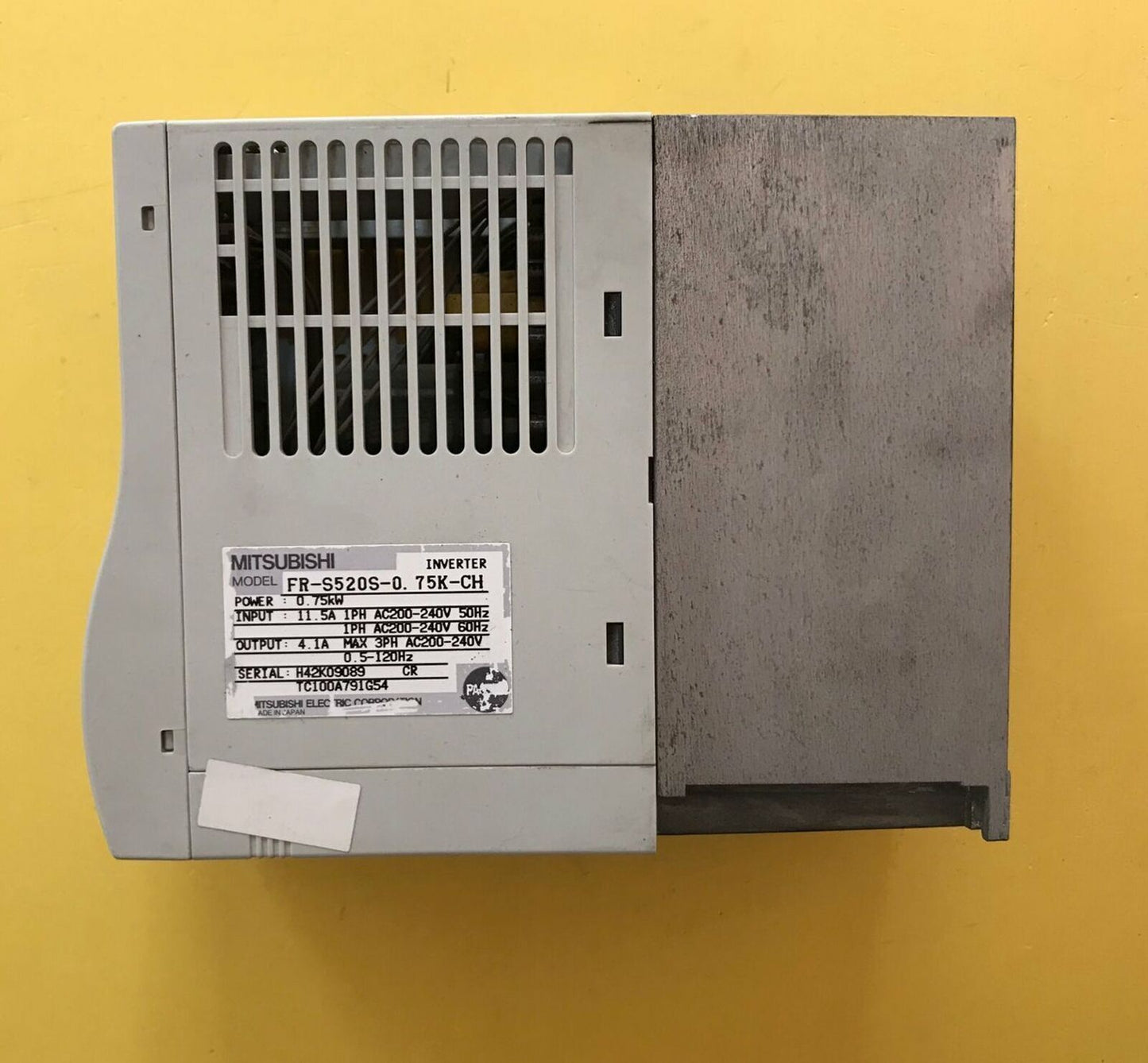 used ONE Mitsubishi inverter FR-S520S-0.75K-CH Good Condition - ONE MITSUBISHI