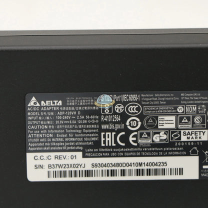 20V 6A 120W Adapter MSI GF63 Thin 11SC-430CA ADP-120VH D AC Power Charger 1PCS