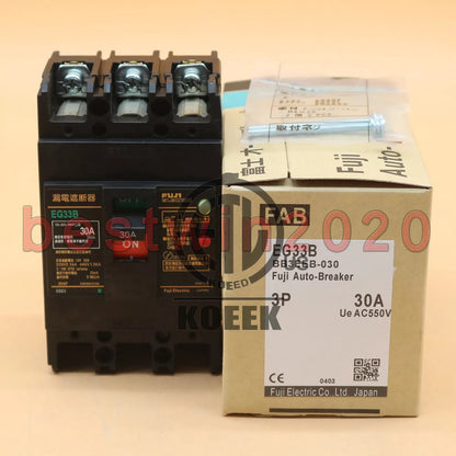 Fuji Electric EG33B 3P 30A Leakage Circuit Breaker