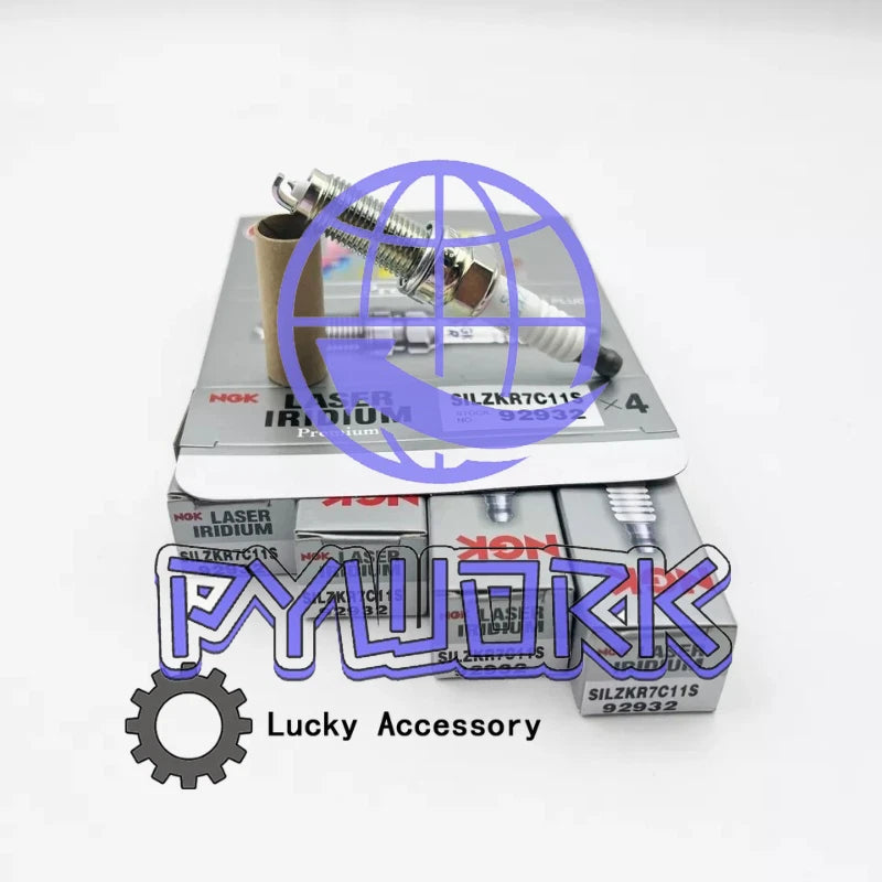 For Accord Civic CRV HRV NGK Spark Plug 4 Pcs Set 12290-R1A-H01 92932