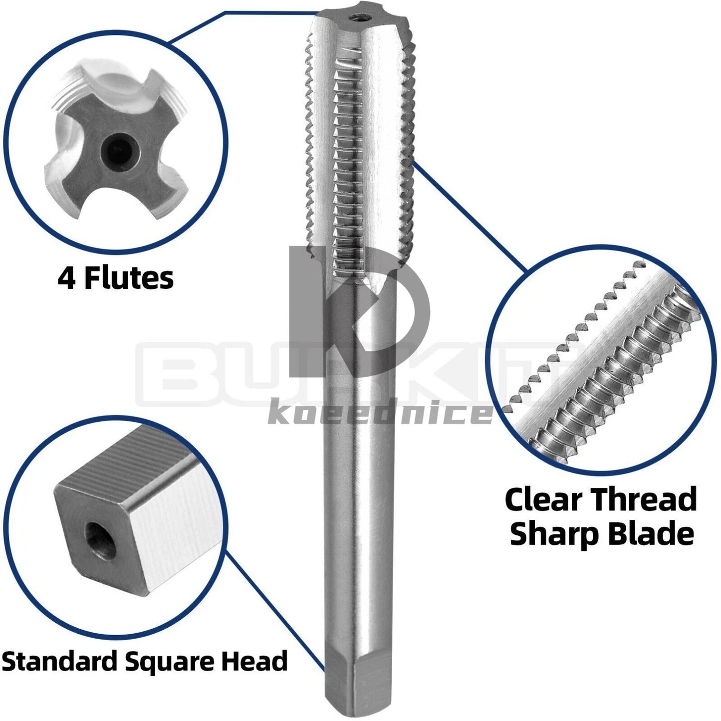 M18 X 1.25 Tap and Die Set Left Hand, M18X1.25 Machine Thread Tap and Round Die