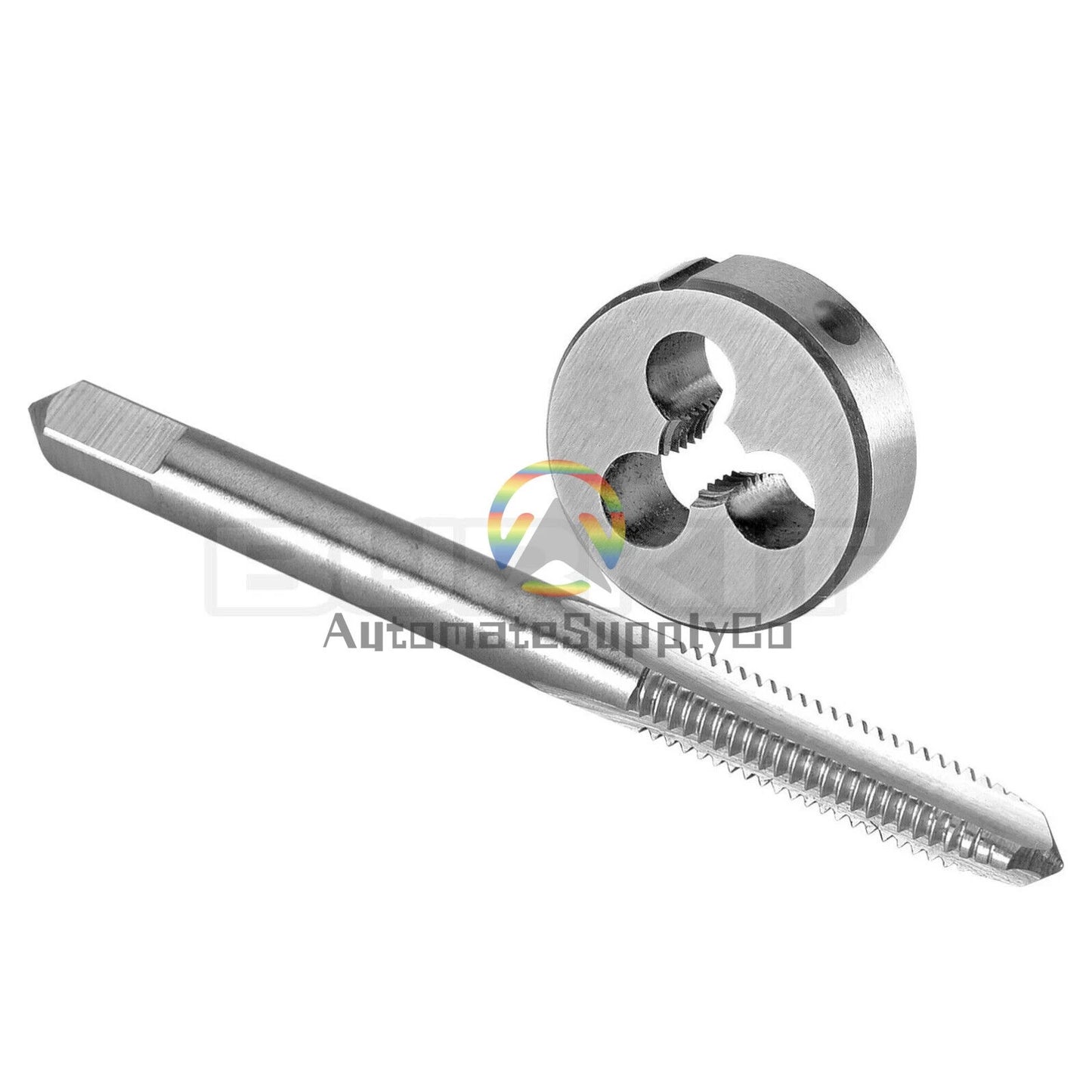 No 3-48 UNC Tap and Die Set Right Hand, 3 x 48 UNC Thread Tap and Round Die
