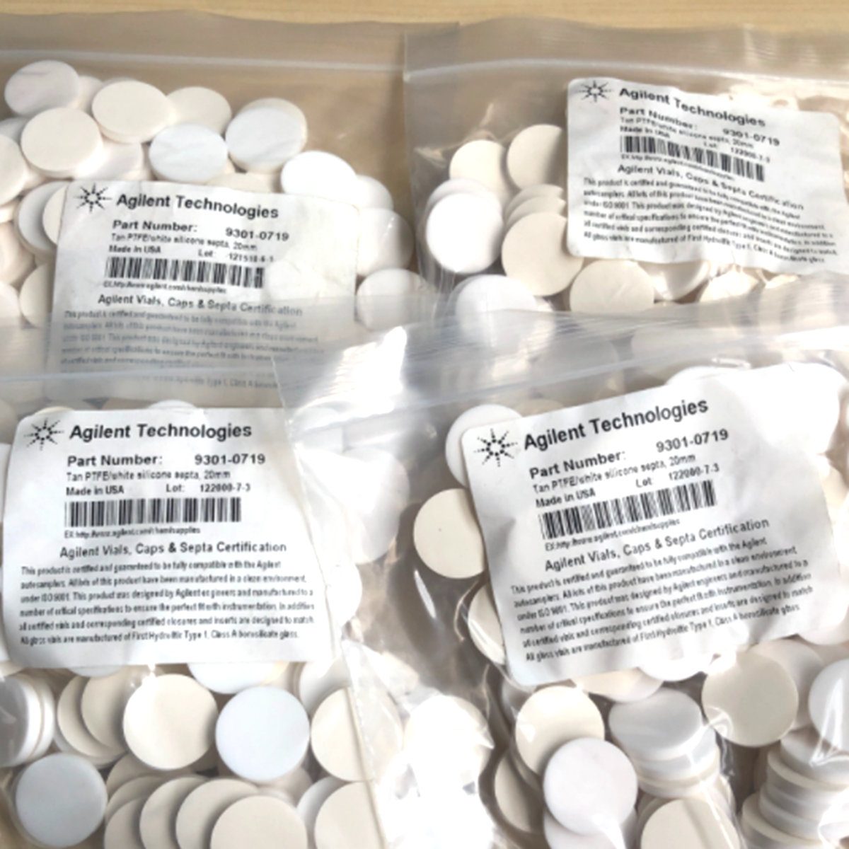 100PCS AGILENT 9301-0719 Jaw Headspace Pad 20mm - AGILENT