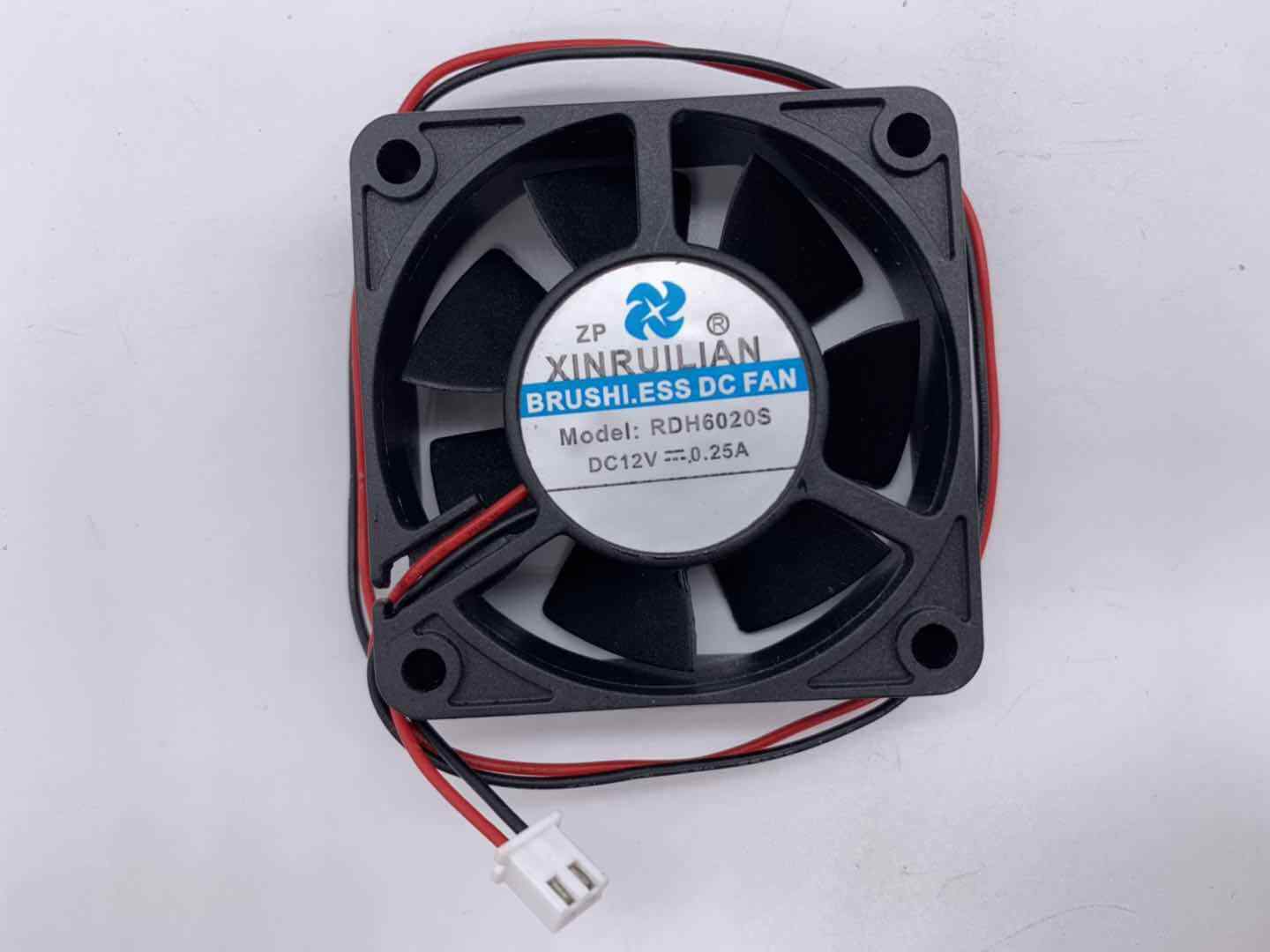 new XINRUILIAN RDH6020S 12V 0.25A 60*60*20MM 2-wire 6CM cooling fan