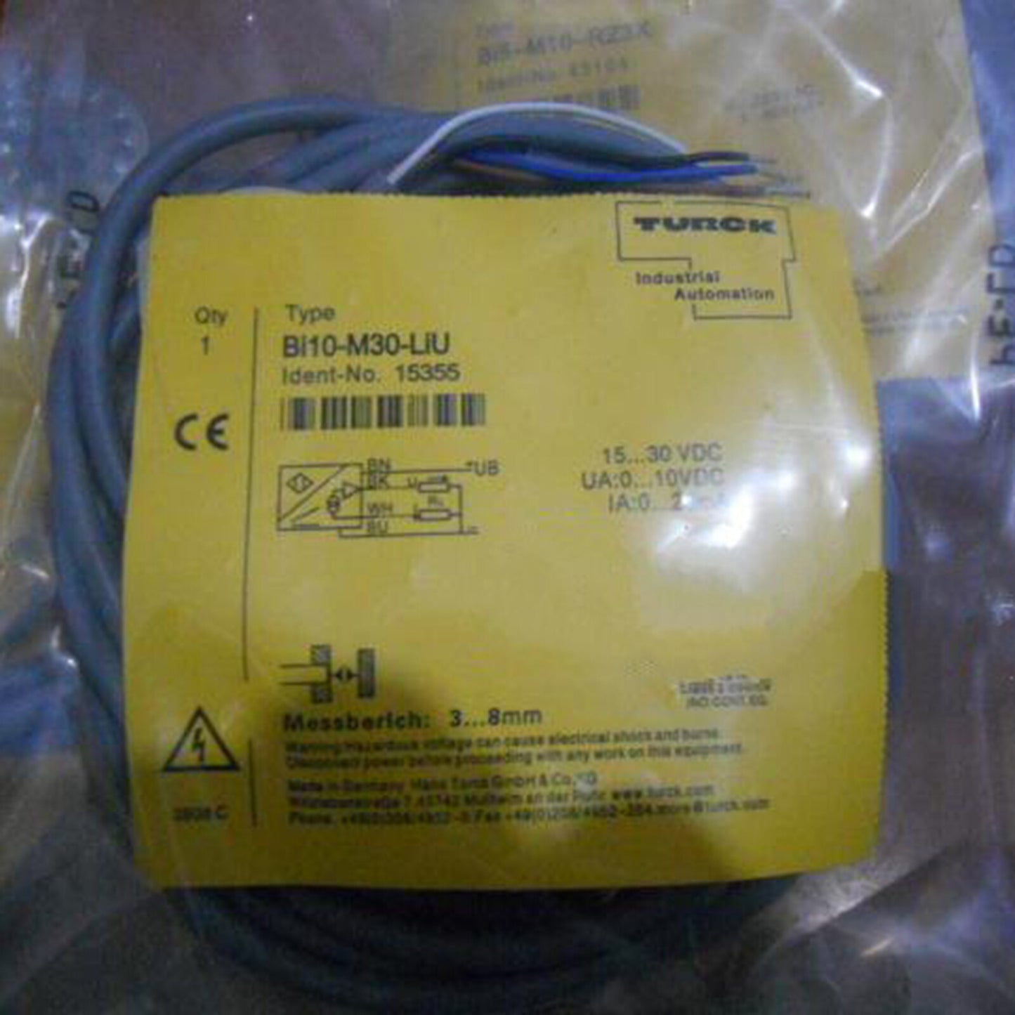 new   TURCK BI10-M30-LIU Proximity switch sensor spot stock