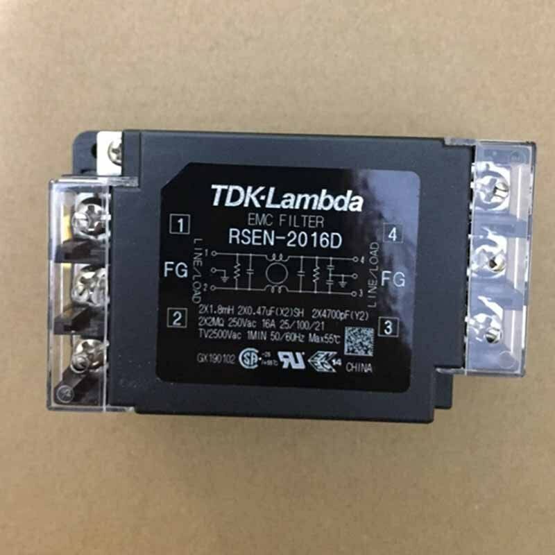 new 1pcs TDK Lambda RSEN-2016D 16A Ultra-thin EMC Single-phase Power Filter Rail - TDK