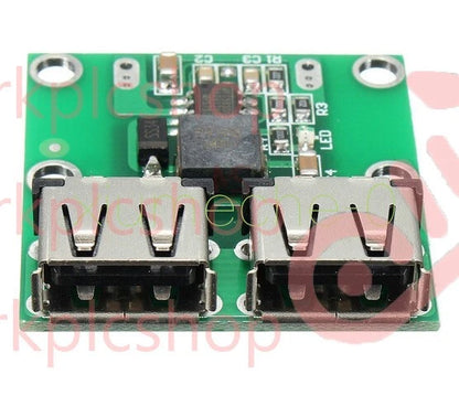 DC 6V-24V 12V To 5.2V 3A Dual USB Charger DC-DC Step-down Converter Module