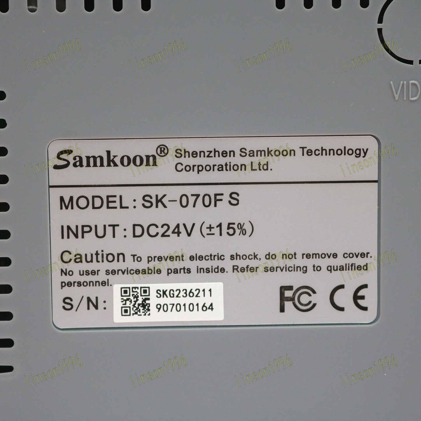 Rand Samkoon SK-070FS 7" HMI Touch Screen with Ethernet - RAND SAMKOON
