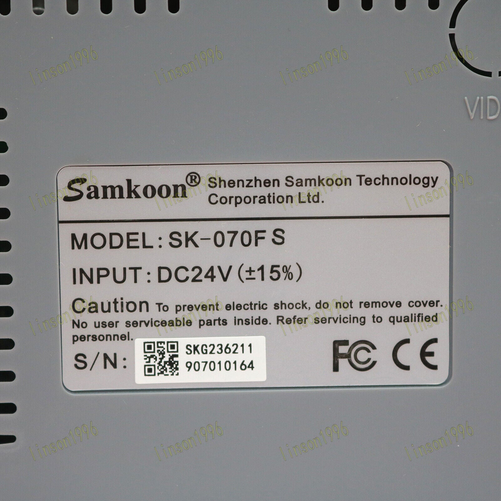 Rand Samkoon SK-070FS 7" HMI Touch Screen with Ethernet - RAND SAMKOON