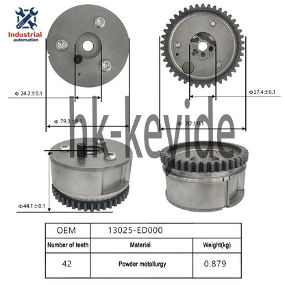 VVT Camshaft Gear Sprocket Actuator For Nissan Versa 1.6L 1.8L 09-17 1PCS ~