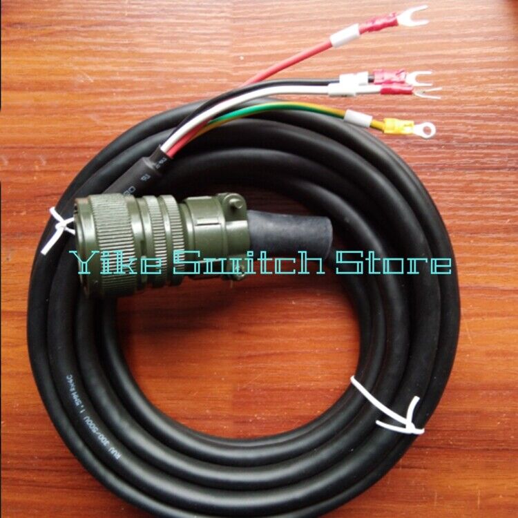 new 1PCS FIT FOR MR-J2S-100A/HC-SFS102 Ation Plug 8Pin Motor Power Cable 5m - KOEED
