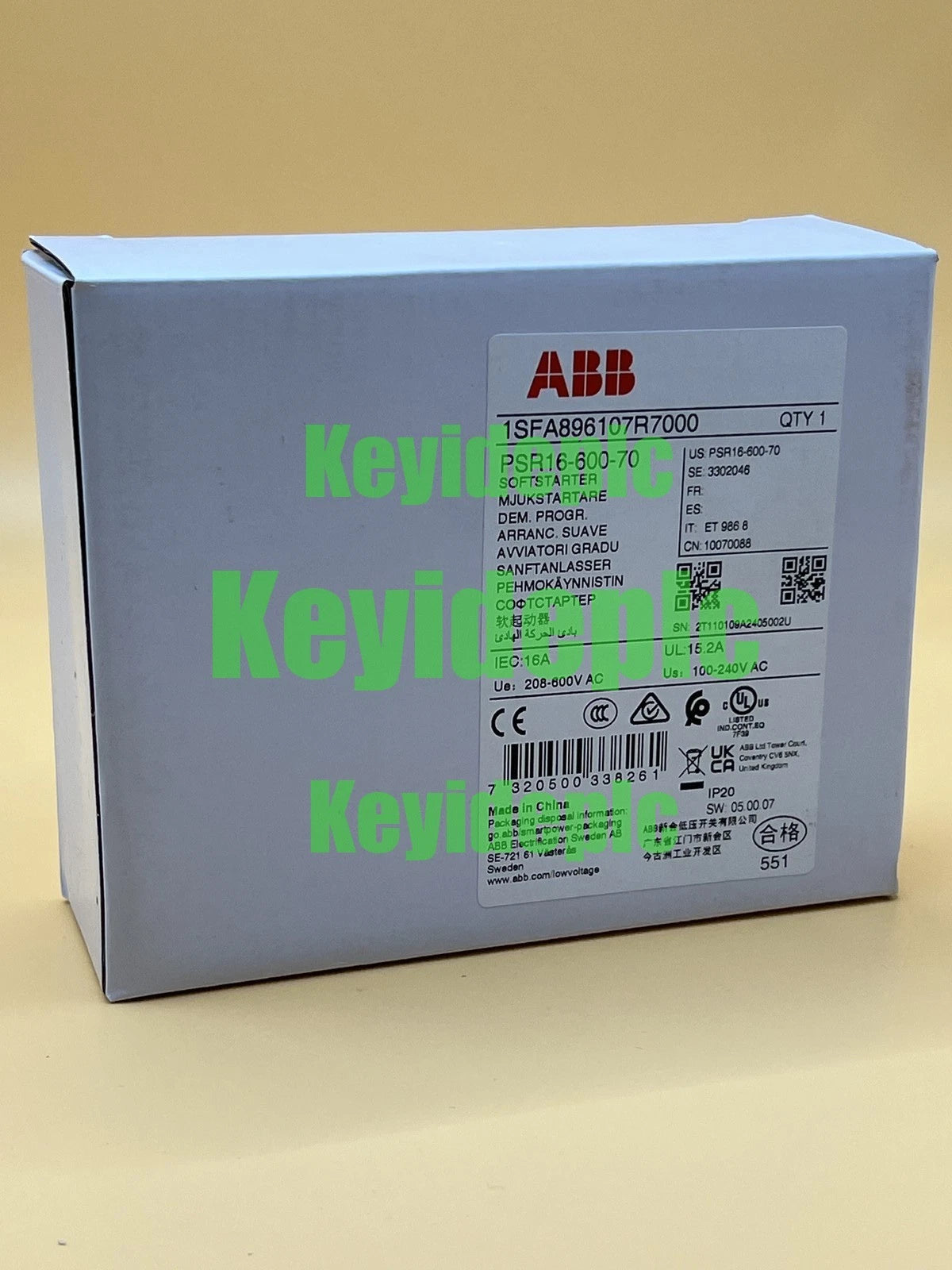 1PC ABB PSR16-600-70 7.5KW Soft Starter #ke