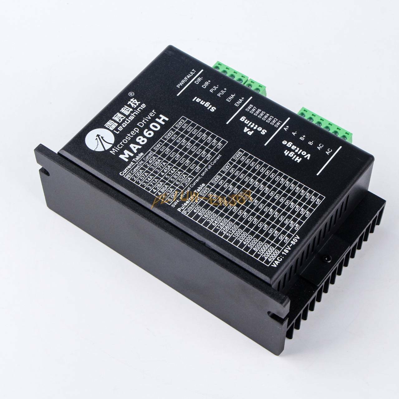 new ONE LeadShine MA860H 2.4-Phase Stepper Motor Drive, Up to 80VAC/110VDC 7.2A - ONE