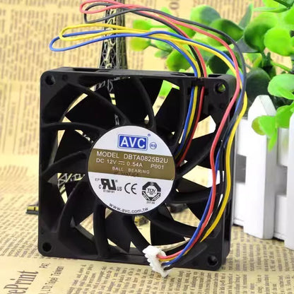 AVC DBTA0825B2U P001 8025 DC12V 0.54A 8CM 4-Pin PWM Speed Control Cooling Fan