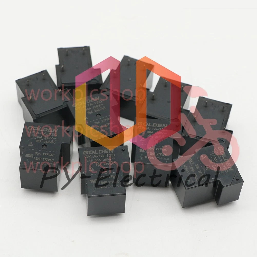 10Pcs GOLDEN GK-A-1A-12D 12VDC Power Relay 4Pins #US