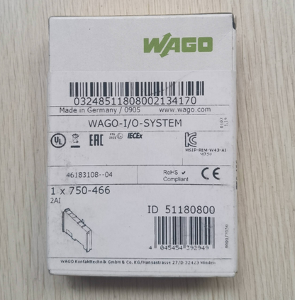 WAGO 750-466 PLC Module - New in Box, 1 Piece - WAGO